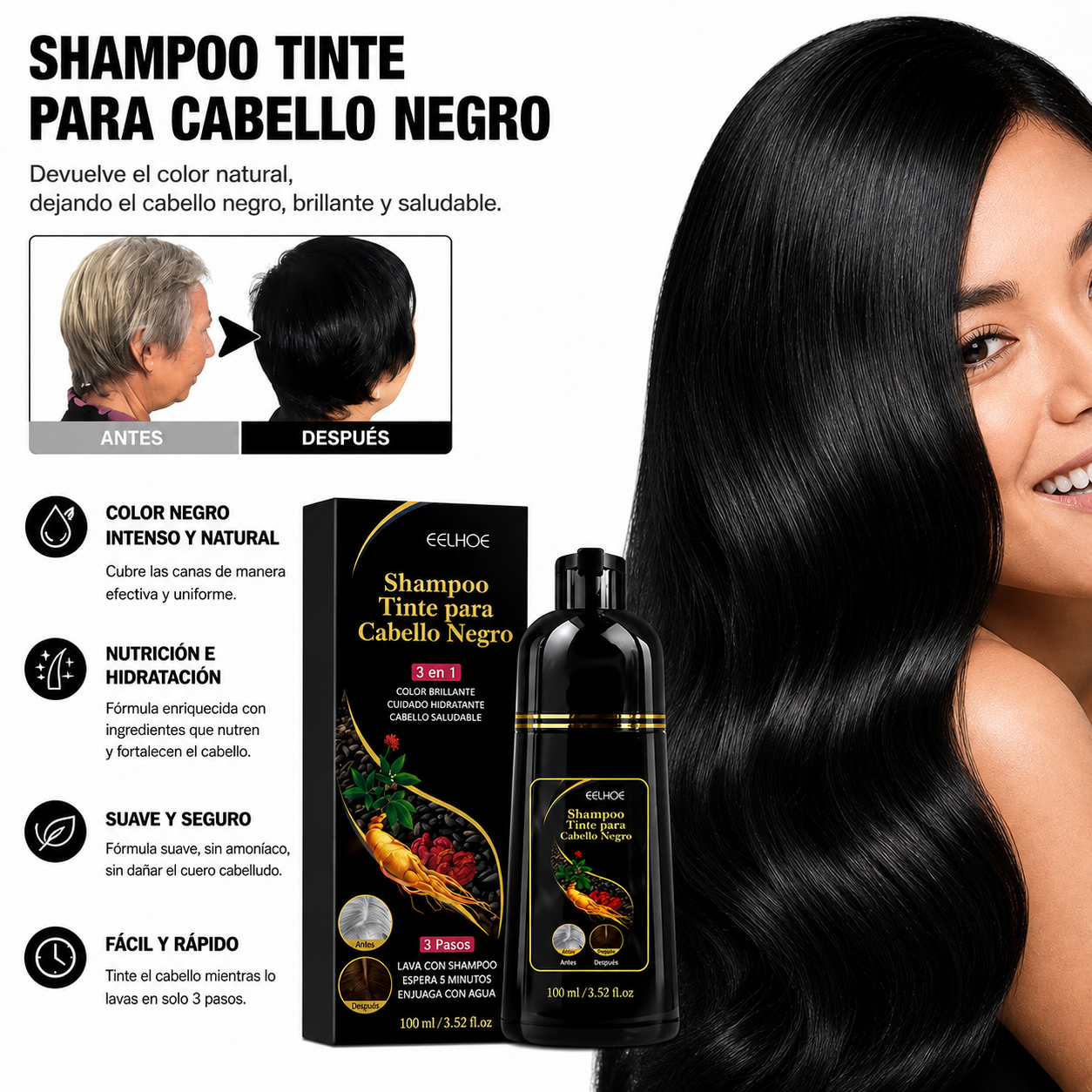 Champú de Tinte para Cabello